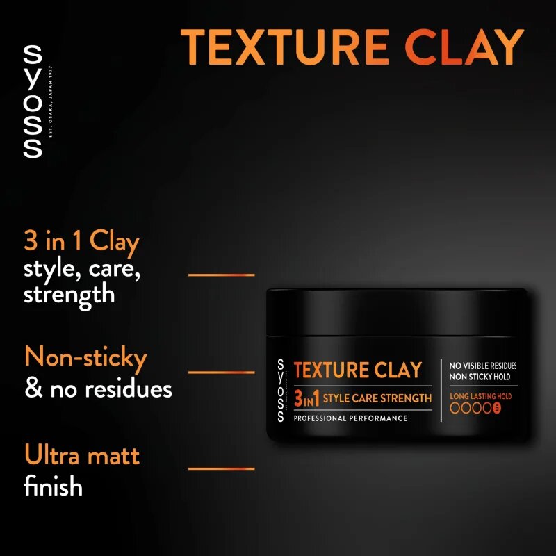 Syoss Texture Clay stiling glina z ekstra močnim utrjevanjem 100 ml