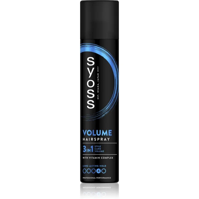 Syoss Volume Hairspray lak za lase z ekstra močnim utrjevanjem 48 ur 300 ml