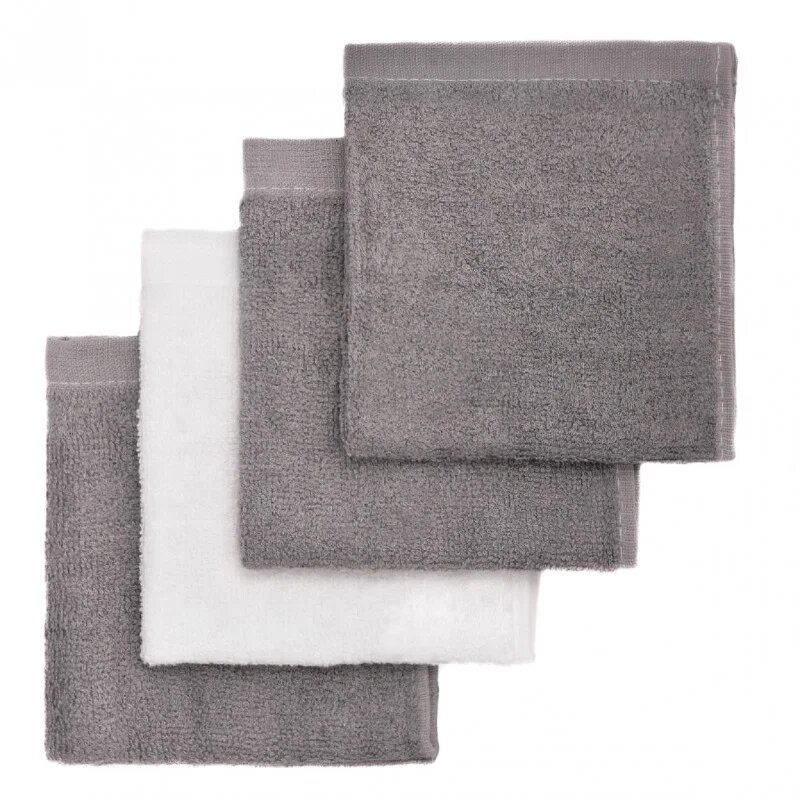 T-Tomi BIO Bamboo Baby Washcloths krpa za umivanje Grey 25 x 25 cm 4 kos