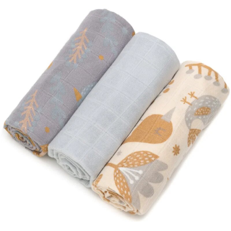 T-Tomi BIO Bamboo Diapers plenice iz blaga Bierdie 70x70 cm 3 kos