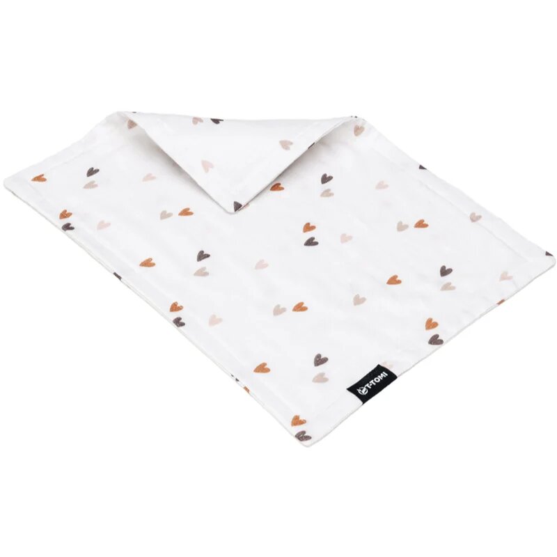 T-Tomi BIO Muslin Diaper Under the Head tetra plenica iz muslina za pod glavo Love 30 x 40 cm 1 kos