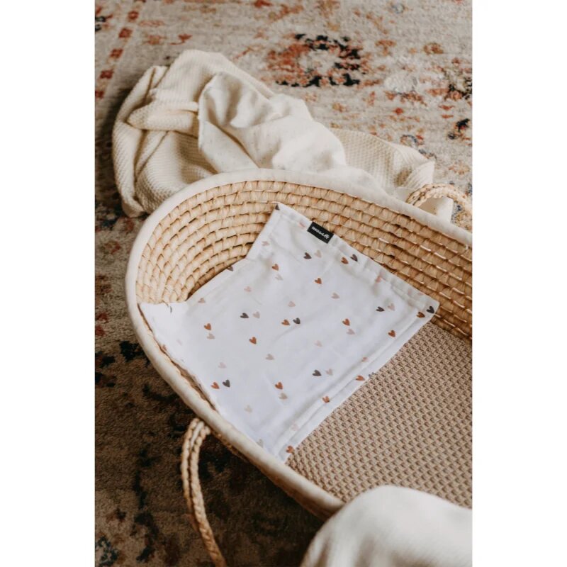 T-Tomi BIO Muslin Diaper Under the Head tetra plenica iz muslina za pod glavo Love 30 x 40 cm 1 kos
