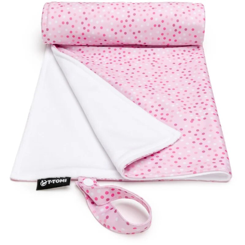 T-Tomi Changing Pad Pink Dots pralna previjalna podloga 50 x 70 cm 1 kos
