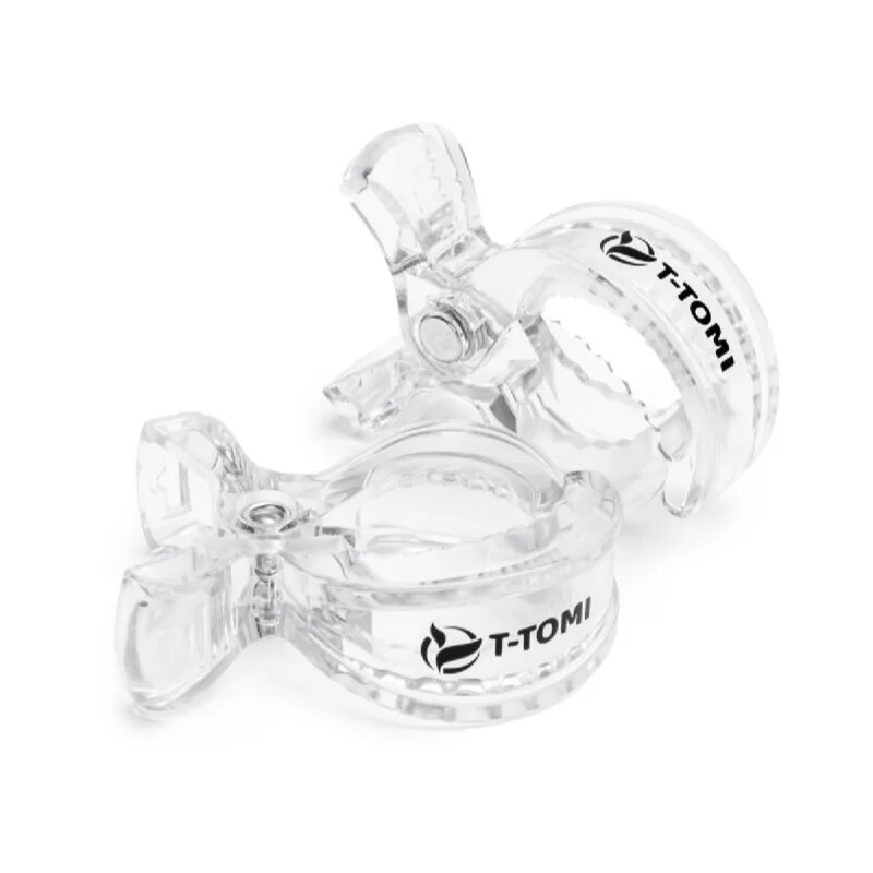 T-Tomi Clip držalo za dudo Clear 2 kos