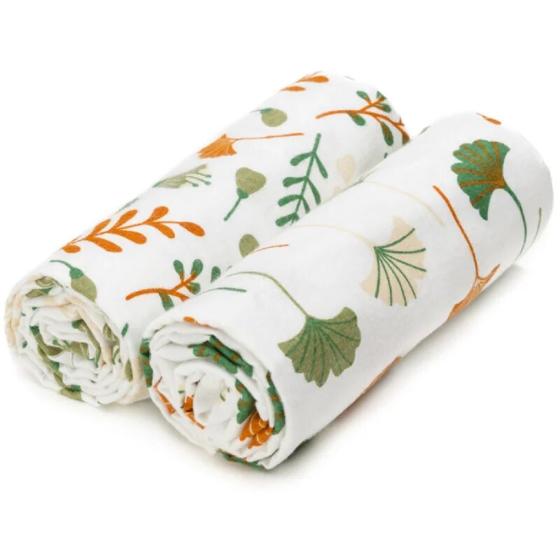 T-Tomi Cloth Towels Ginkgo brisača Ginkgo 80x100 cm 2 kos