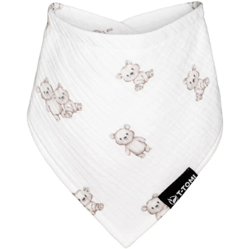 T-Tomi Muslin Bib Teddy slinček 30 x 45 cm 1 kos