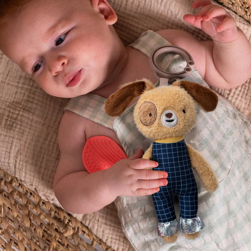 Taf Toys Activity Toy Daniel The Dog kontrastna viseča igrača z grizljajočim delom 1 kos