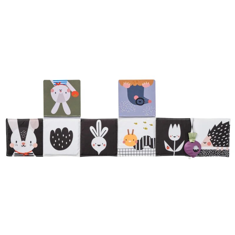 Taf Toys Pram Book Urban Garden kontrastna izobraževalna knjiga 1 kos