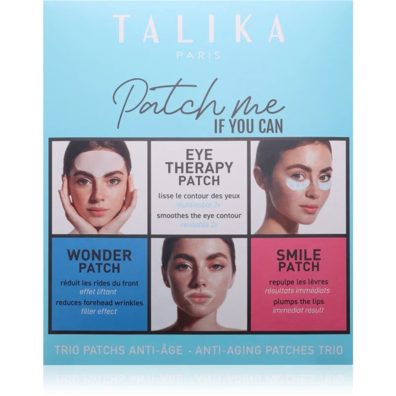 Talika Patch Me If You Can set mask iz platna za okoli oči in ustnic 3x1 kos