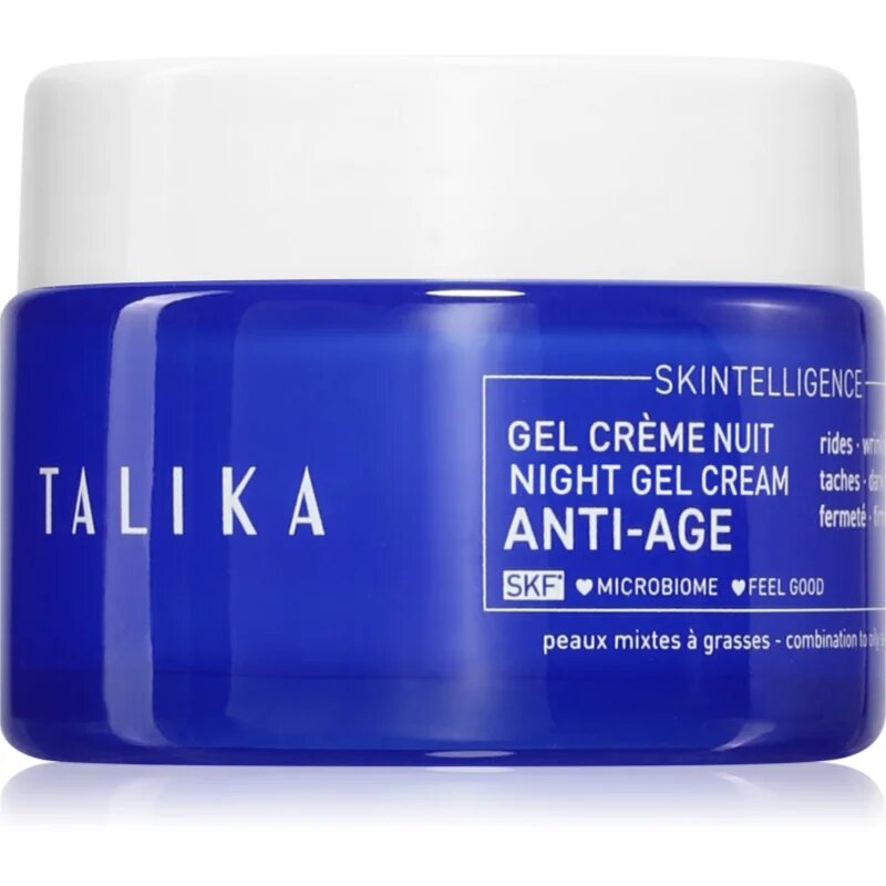 Talika Skintelligence Anti-Age Regenerating Night Gel Cream gel krema za noč 50 ml