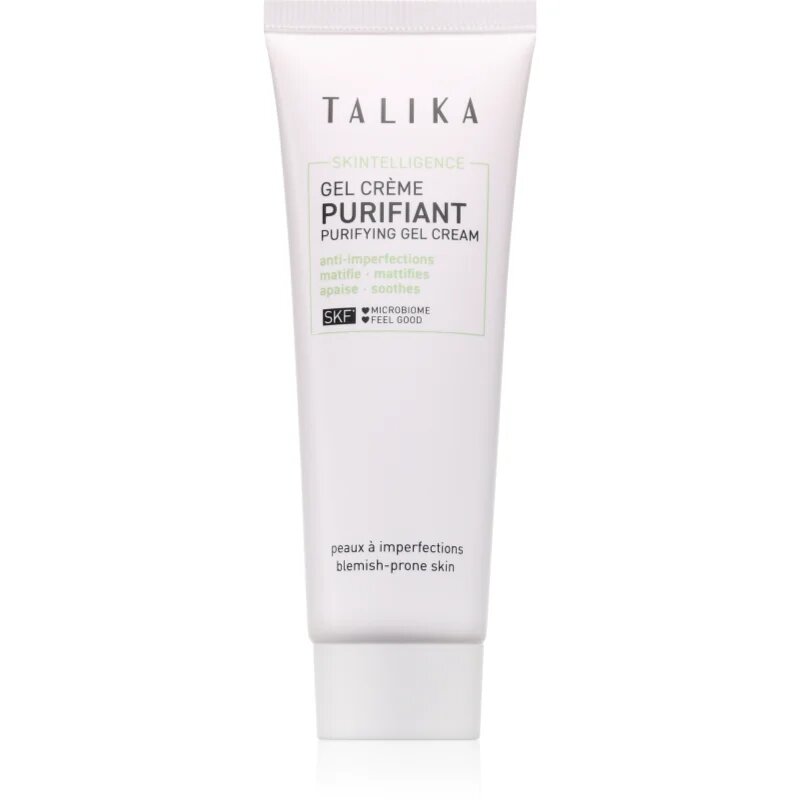 Talika Skintelligence Purifying Gel Cream gel krema proti nepravilnostim na aknasti koži 50 ml