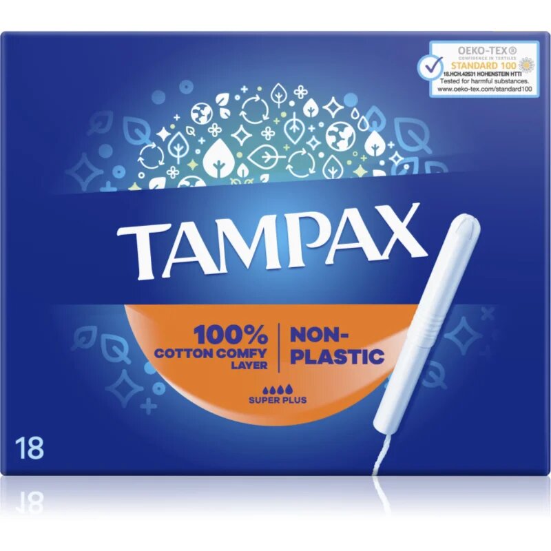 Tampax Super Plus tamponi z aplikatorjem 18 kos