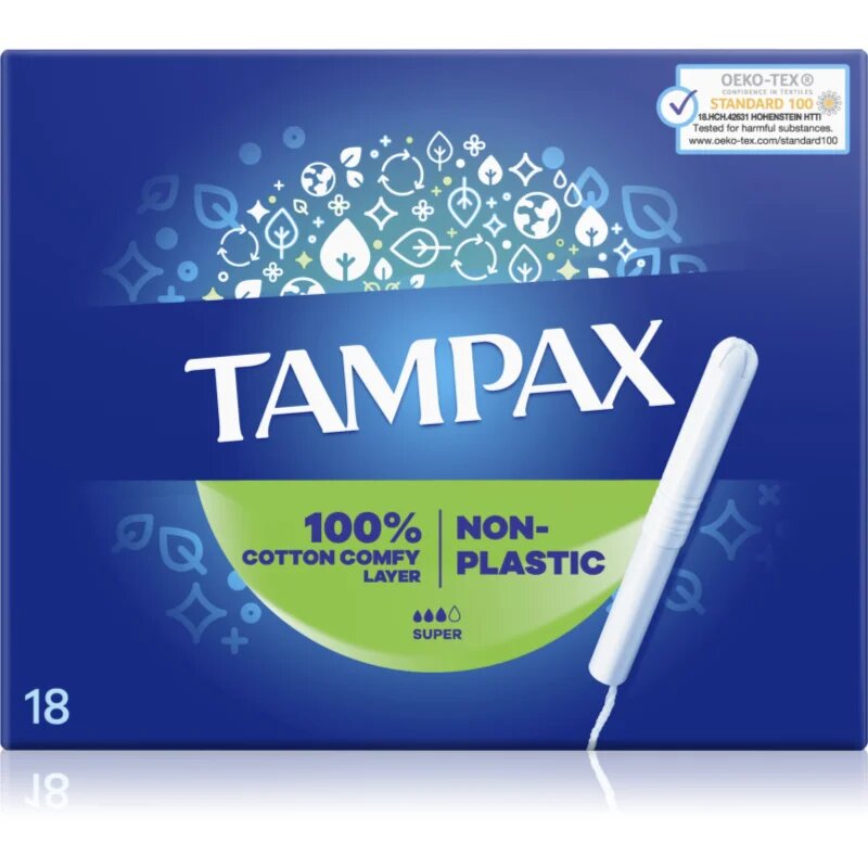Tampax Super tamponi z aplikatorjem 18 kos