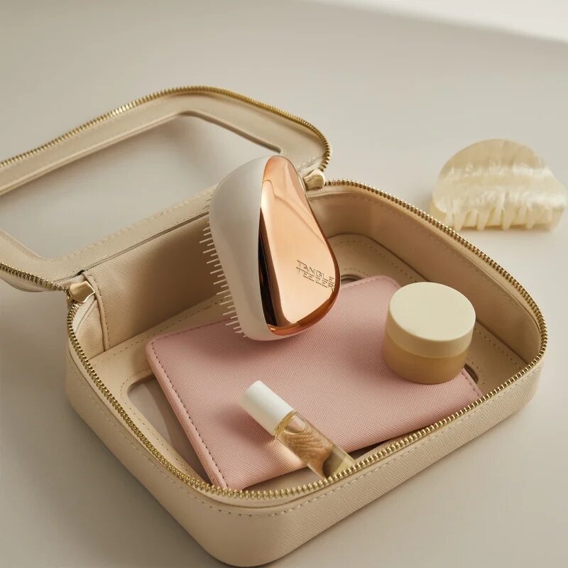 Tangle Teezer Compact Styler Rose Gold Cream krtača 1 kos
