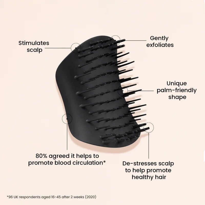 Tangle Teezer Scalp Brush Black masažna krtača za lasišče 1 kos