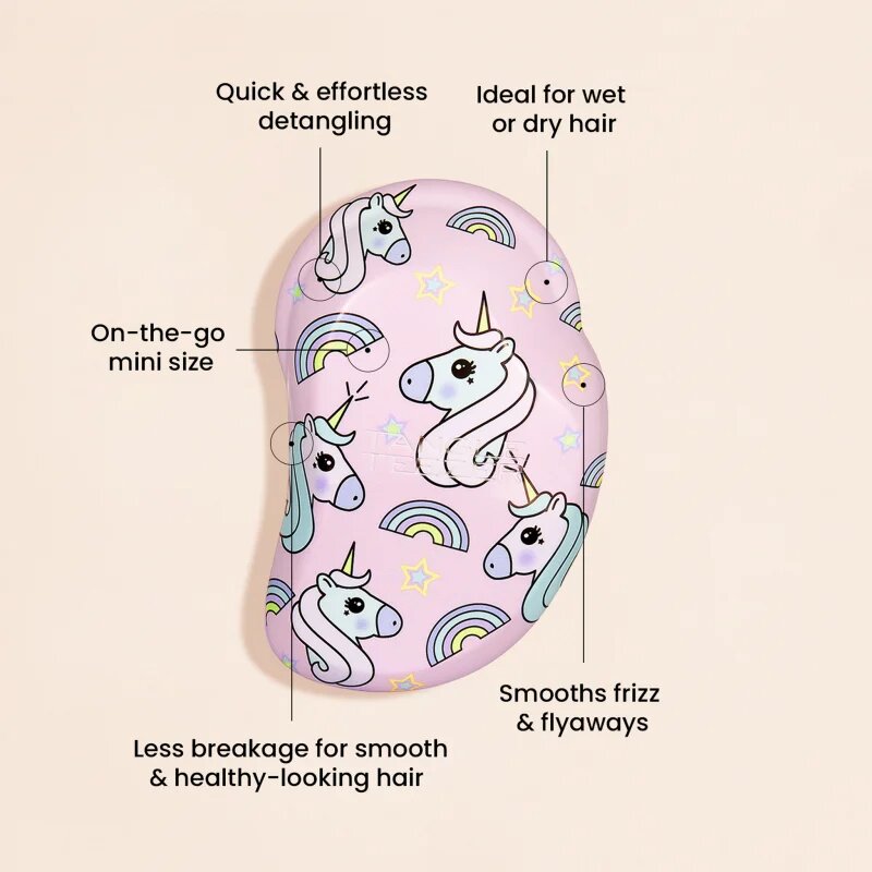 Tangle Teezer The Original Mini Unicorn Magic Print krtača za lase 1 kos