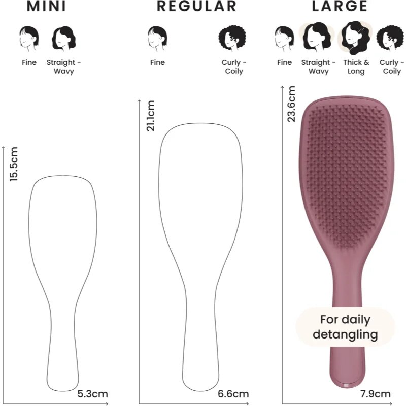Tangle Teezer The Ultimate krtača za lase velikost L Pink Velvet 1 kos
