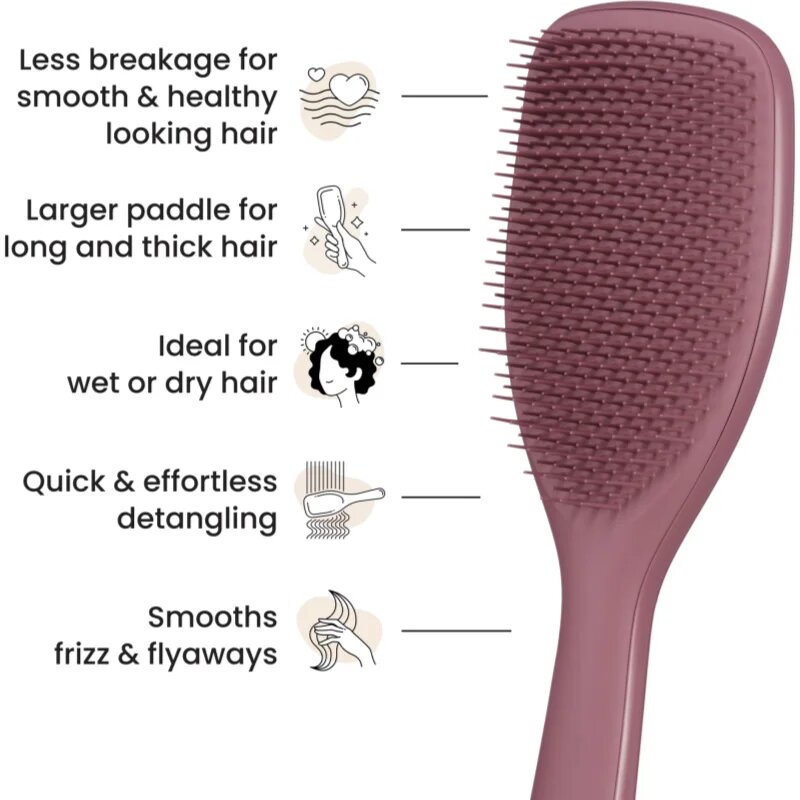 Tangle Teezer The Ultimate krtača za lase velikost L Pink Velvet 1 kos