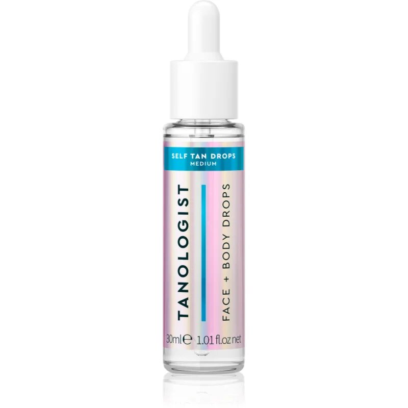 TANOLOGIST Self Tan Drops samoporjavitvene kapljice za obraz in telo odtenek Medium 30 ml