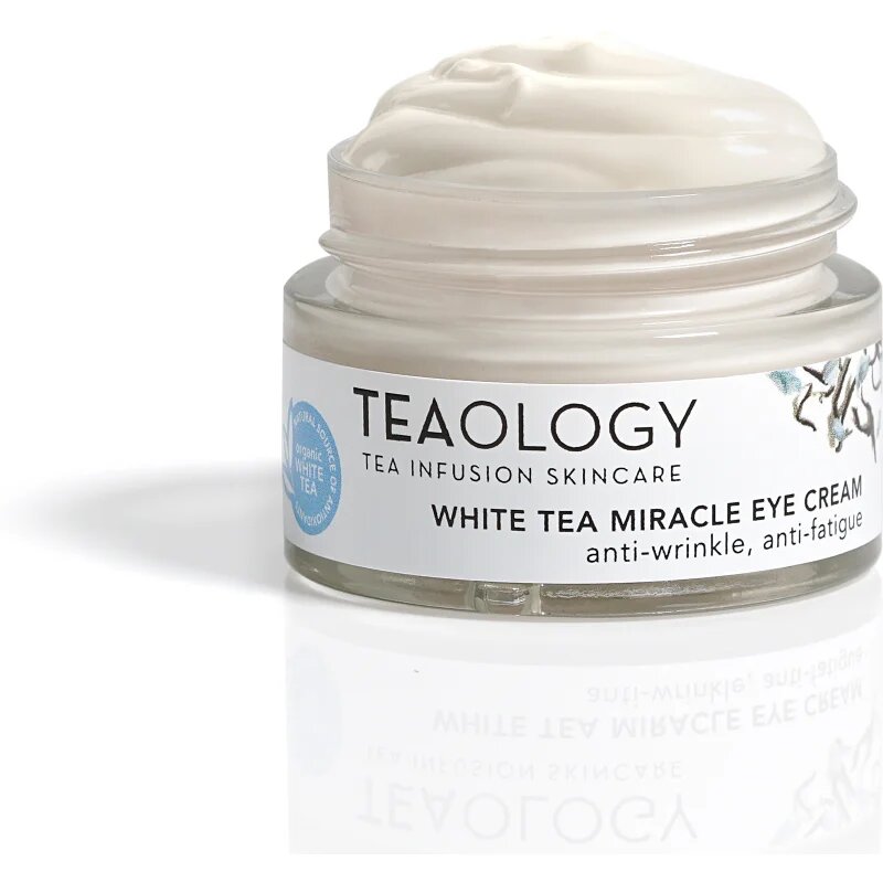 Teaology Anti-Age White Tea Miracle Eye Cream krema za predel okoli oči za korekcijo temnih kolobarjev in gub 15 ml
