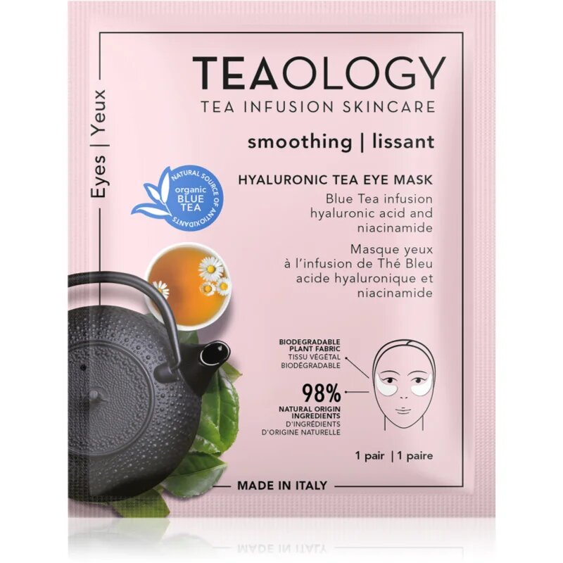 Teaology Face Mask Hyaluronic Eye Mask hialuronski vlažilni obkladki za oči 1 par