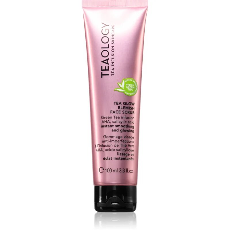 Teaology Tea Glow Blemish Face Scrub čistilni piling za obraz proti nepravilnostim na koži 100 ml