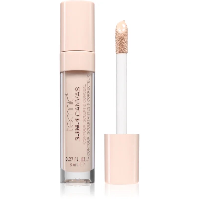 Technic Cosmetics 3-In-1 Canvas dolgoobstojni korektor odtenek Porcelain 8 ml