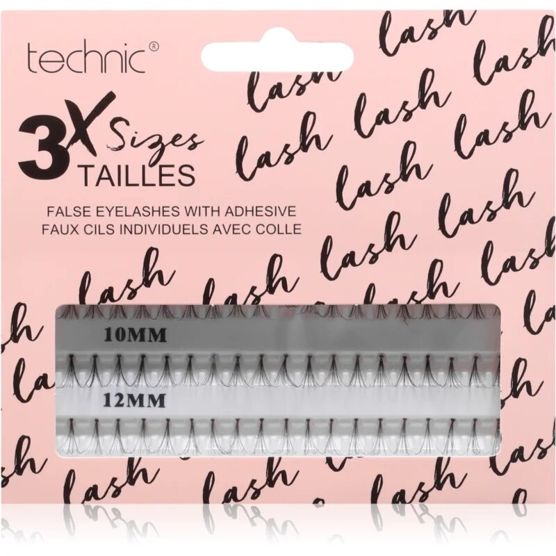 Technic Cosmetics Individual False Eyelashes šopaste lepilne trepalnice 60 kos