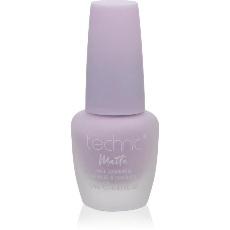 Technic Cosmetics Matte Nail Varnish dolgoobstojen lak za nohte z mat učinkom odtenek Lavender 12 ml
