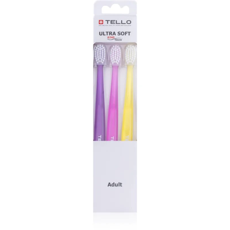 TELLO 6240 Ultra Soft 3pack zobna ščetka 3 kos