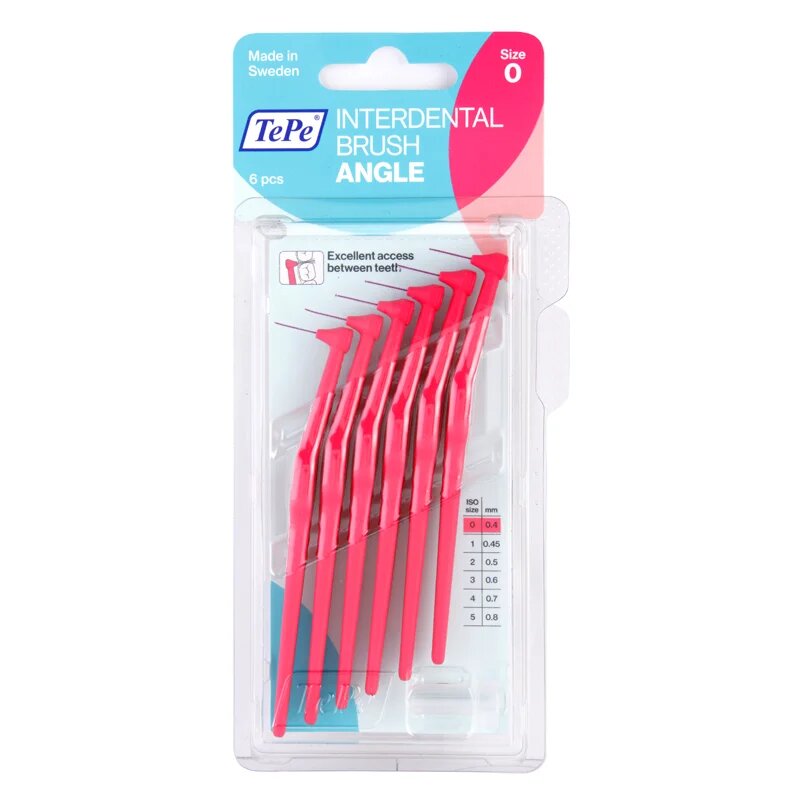 TePe Angle Size 0 medzobne ščetke 04 mm 6 kos
