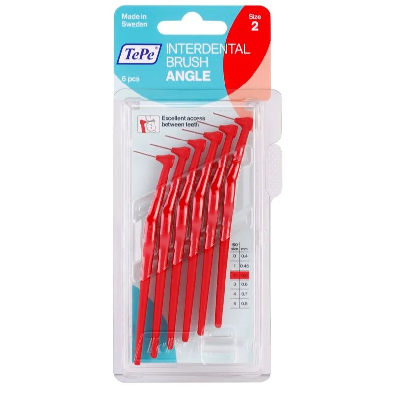 TePe Angle Size 2 medzobne ščetke 05 mm 6 kos