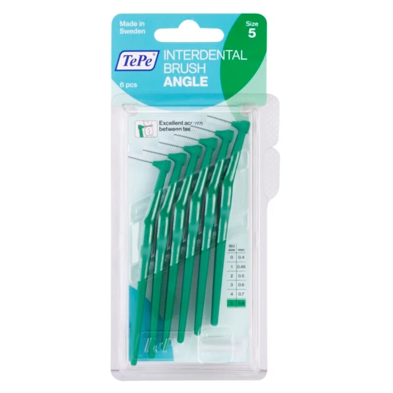TePe Angle Size 5 medzobne ščetke 08 mm 6 kos