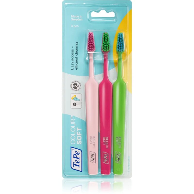 TePe Colour Soft zobne ščetke soft 3 kos