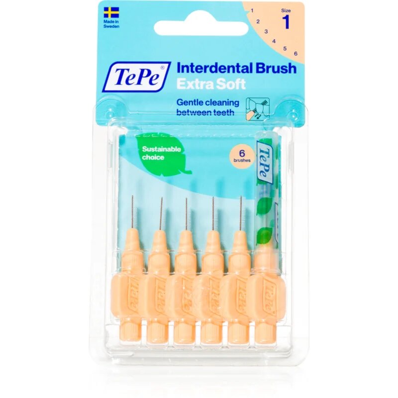 TePe Interdental Brush Extra Soft medzobne ščetke Orange 045 mm 6 kos