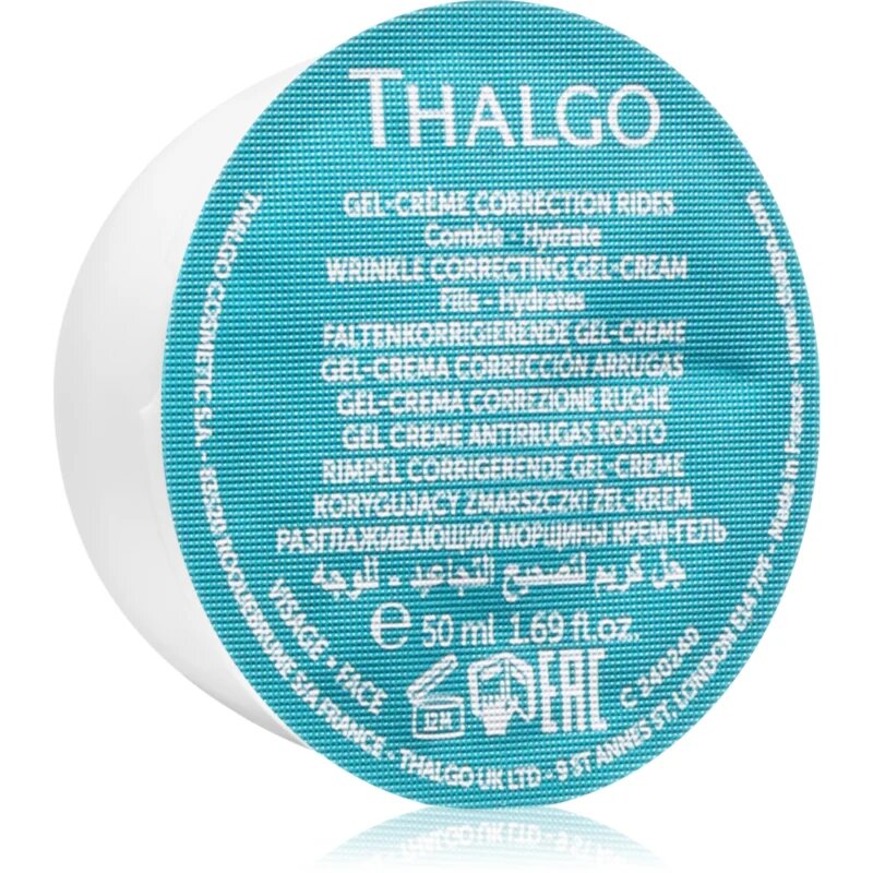 Thalgo Hyalu-Procollagen Correcting Gel-Cream Refill vlažilna in gladilna gelasta krema z mat učinkom eco-refill 50 ml