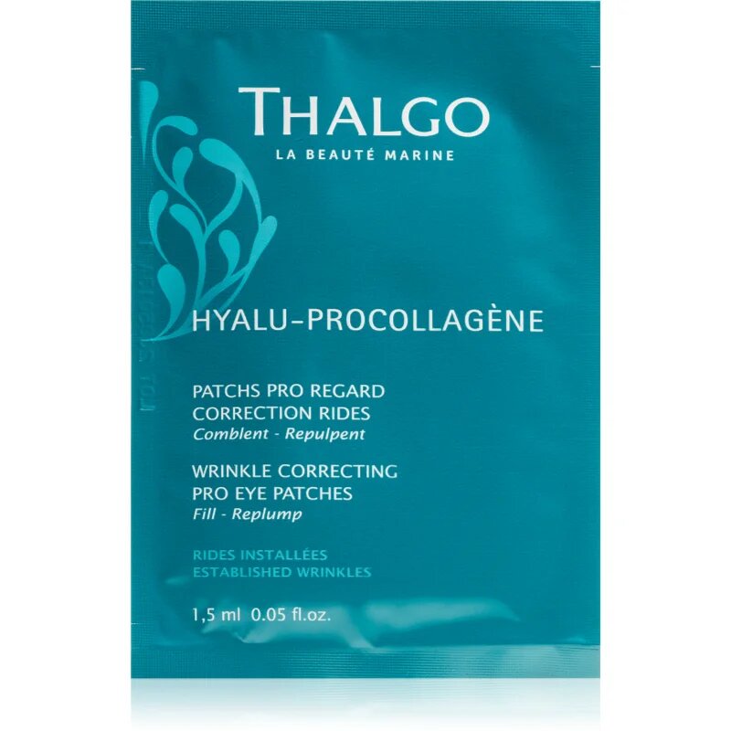 Thalgo Hyalu-Procollagen Wrinkle Correcting Pro Eye Patches gladilna maska za predel okoli oči 8x2 kos