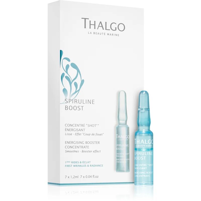 Thalgo Spiruline Boost Energising Booster Concentrate koncentrat proti gubam z vitaminom C 7 x 1.2 ml
