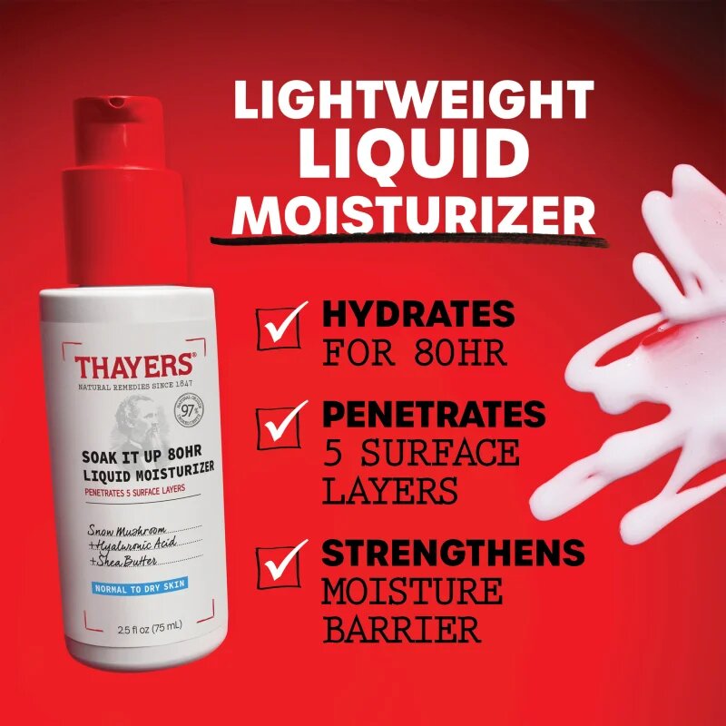 Thayers Soak Your Skin vlažilna krema za normalno do dehidrirano kožo 75 ml
