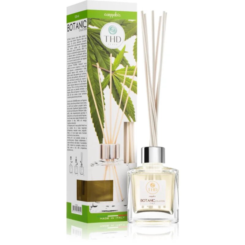 THD Botanic Cannabis aroma difuzor s polnilom 120 ml