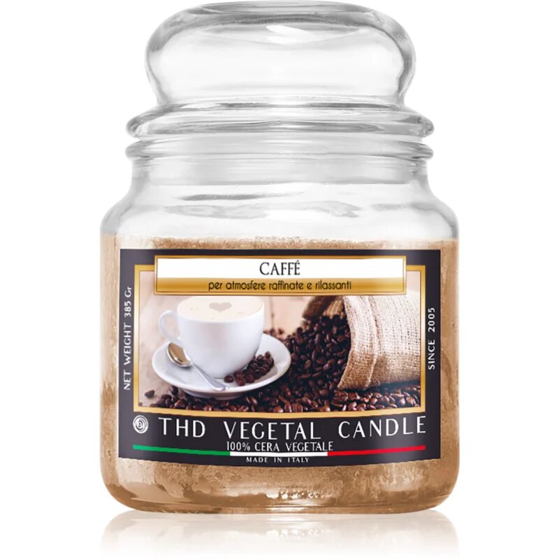THD Italian Luxury Caffé dišeča sveča 400 g