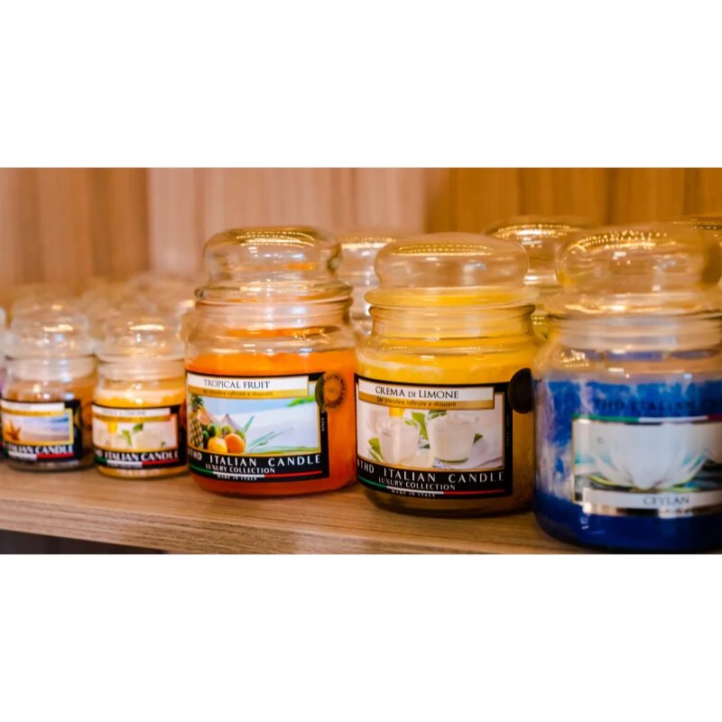 THD Italian Luxury Crema Di Limone dišeča sveča 400 g