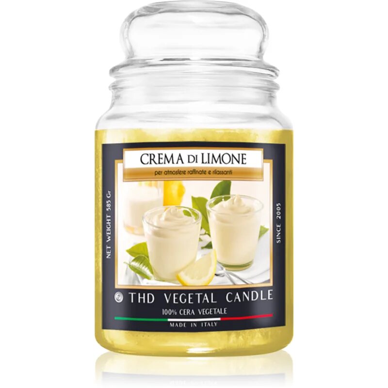 THD Italian Luxury Crema Di Limone dišeča sveča 600 g