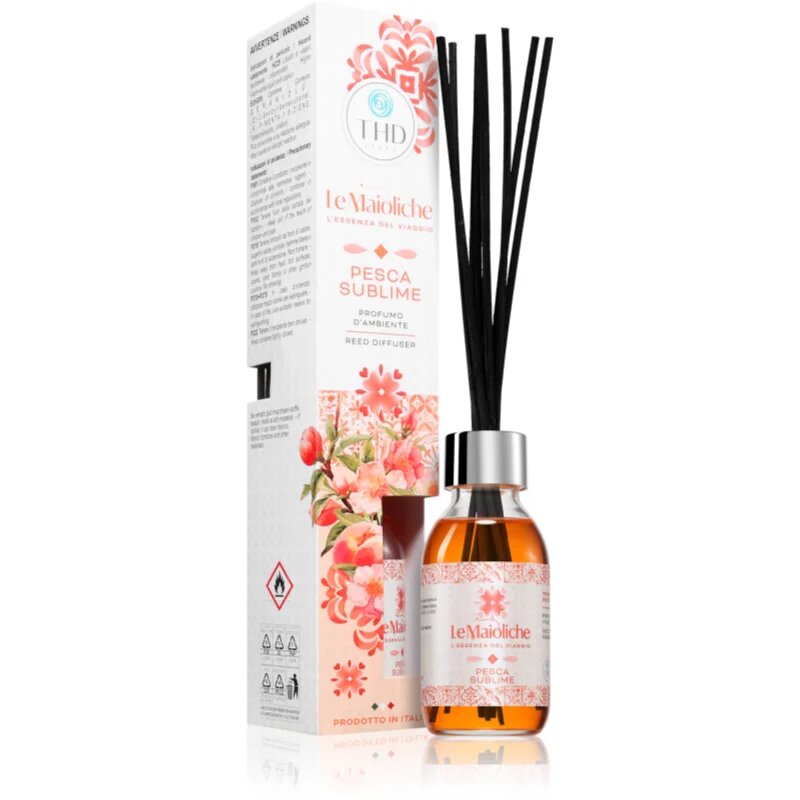 THD Le Maioliche Pesca Sublime aroma difuzor s polnilom 100 ml