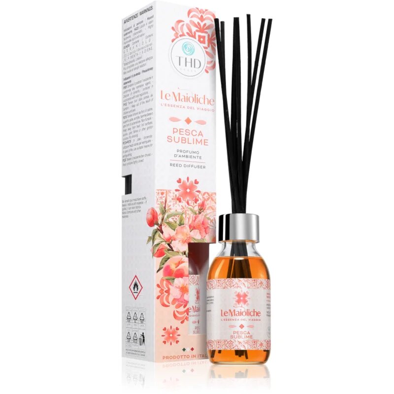 THD Le Maioliche Pesca Sublime aroma difuzor s polnilom 100 ml