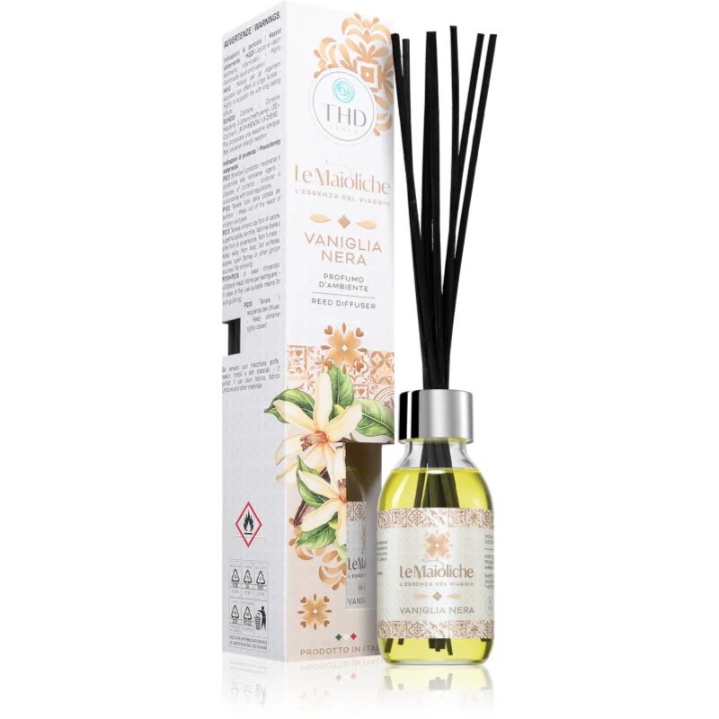 THD Le Maioliche Vaniglia Nera aroma difuzor s polnilom 100 ml