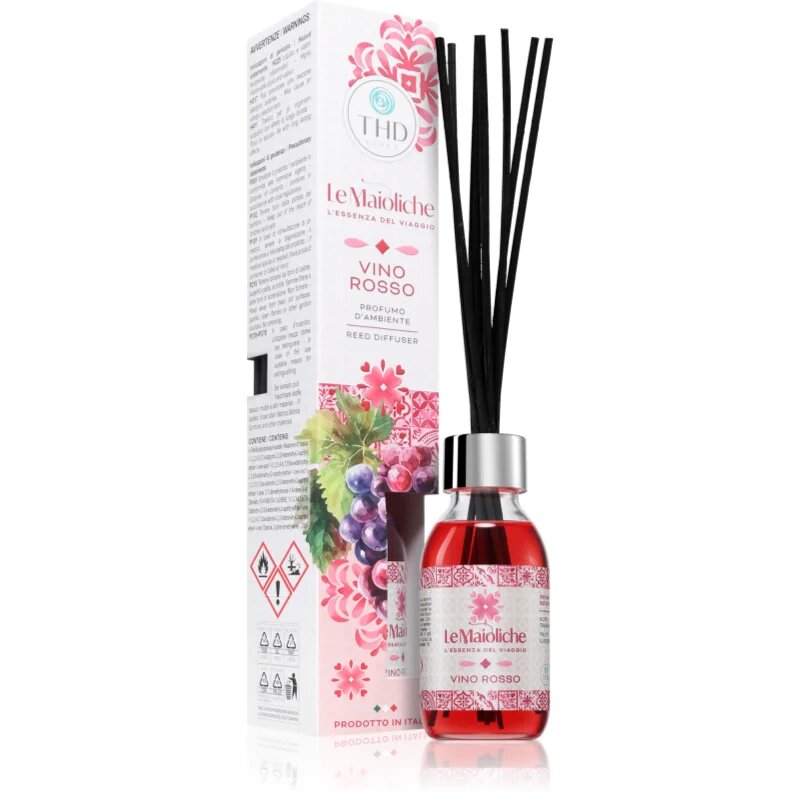 THD Le Maioliche Vino Rosso aroma difuzor s polnilom 100 ml