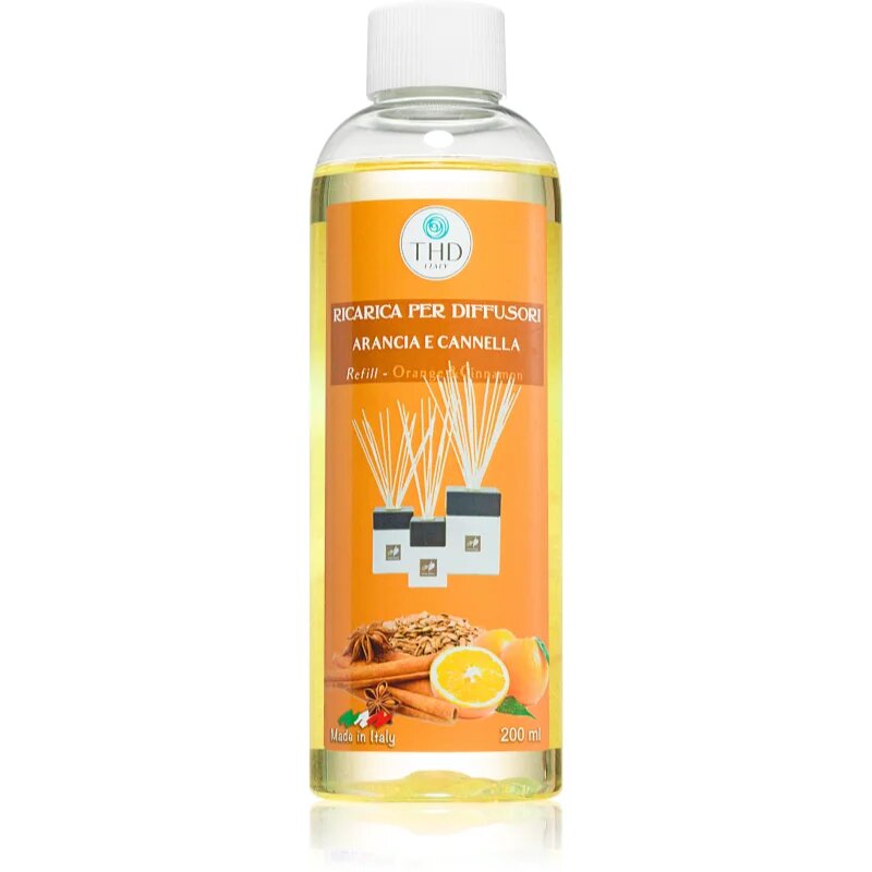 THD Ricarica Arancia & Cannella nadomestno polnilo za aroma difuzor 200 ml
