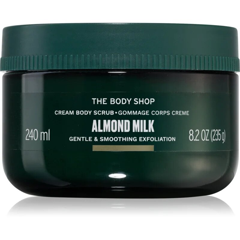 The Body Shop Almond Milk Body Scrub kremasti piling z mandljevim mlekom 240 ml