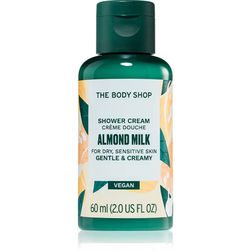 The Body Shop Almond Milk Shower Cream kremasti gel za prhanje z mandljevim mlekom 60 ml
